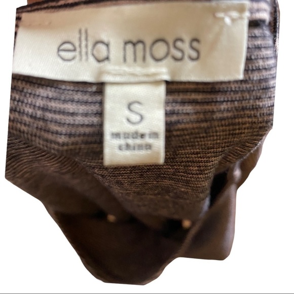 Ella Moss Erica Stripe Tie Sleeve Top Style #: 30046042 Size Small - Picture 6 of 8